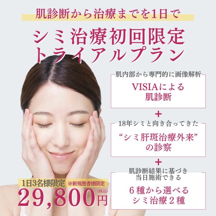 シミ治療 初回トライアルプラン